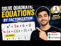 How to Solve Quadratic Equations by Factorization Easy Algebra Tutorial for Beginners