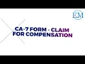 Federal Employees CA 7 Claim For Compensation Elite Medical