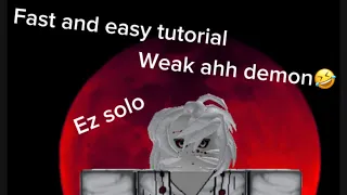 How to solo Rui in 39 seconds Demonfall Roblox