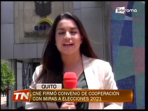 CNE firmó convenio de cooperación con miras a elecciones 2021