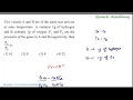 Two vessels A and B are of the same size and are at same temperature A contains 1g of H2 English