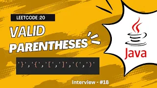 Valid Paranthesis Leetcode 20 Java Tamil