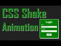 Html Css JavaScript Card Shake Animation