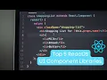 Top 5 ReactJS UI Component Libraries ReactJS Component Libraries AnaghTech