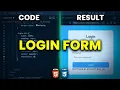 How to Build a Responsive Login Form with HTML CSS Step-by-Step