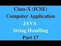 JAVA String Handling Part 17 Alphabetic Pattern