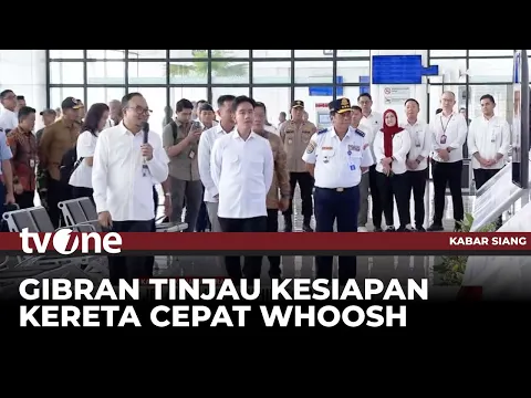 Momen Wapres Gibran Tinjau Kesiapan Kereta Cepat Whoosh Jelang Libur Nataru