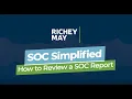 SOC Simplified How to Review a SOC Report