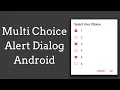 AlertDialog with checkbox list android - MultiChoice AlertDialog