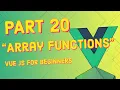 Custom array functions Javascript Basics Vue JS for Beginners Course