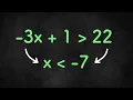 Solving Multi-Step Inequalities - Algebra 1 Unit 5 Lesson 3