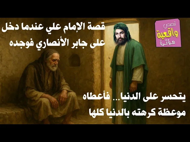 ⁣قصة الإمام علي عندما دخل على جابر الأنصاري فوجده يتحسر على الدنيا فأعطاه موعظة كرهته بها الدنيا كلها