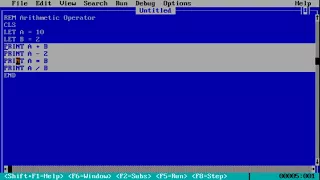 Qbasic Programming in Hindi Arithmetic Operator IN QBASIC PART 11