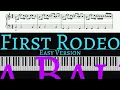 Kelsea Ballerini - First Rodeo | EASY piano cover by Pianotato