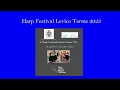 Ricordo dell'Harp Festival Levico Terme  31 Agosto / 3 Settembre 2023