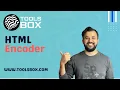 How to use HTML Encoder WWW TOOLSBOX COM
