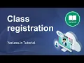 Class registration - Yaclass in Tutorial