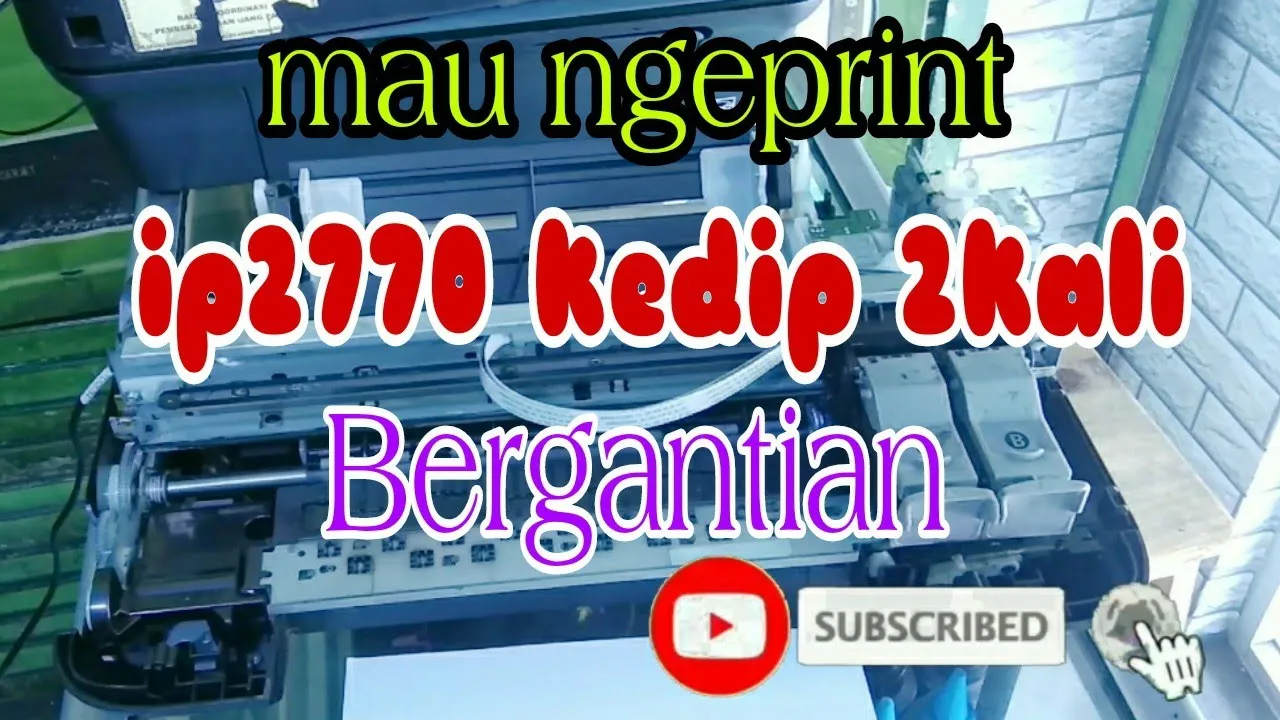 Cara Mengatasi Blink Kuning Printer Canon 2770 LANGKAH PERTAMA 1. Jika printer dalam keadaan hidup (. 