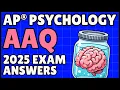 AP Psychology - AAQ Past Exam Walkthrough 2025 Set 1