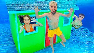 سكنا في منزل تحت الماء لمدة 24 ساعة 