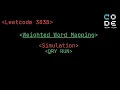 leetcode 3838 Weighted Word Mapping Simulation Leetcode POTD DSA