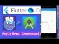 Flutter tutorial PopupMenuItem popupMenuButton