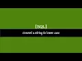 Convert a string to lower case