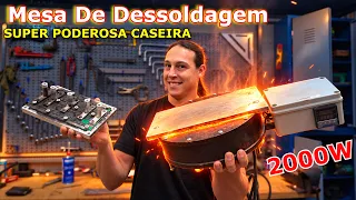 COMO CONSTRUIR UMA MESA DE SOLDAGEM DE 2000W PARA RESSOLDAGEM PESADA