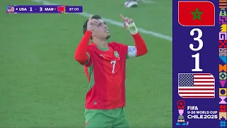 ملخص مباراة المغرب وأمريكا 3 1 إنجاز تاريخي المنتخب المغربي للدور نصف نهائي كأس العالم U20 