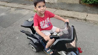 Little Boy Back Road Bat Trike Ride On