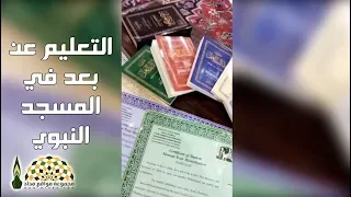 مستويات ودرجات حلقات التعليم عن بعد في المسجد النبوي 