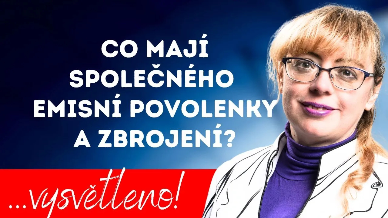 Ilona Švihlíková: "Emisní povolenky a zbrojení jsou zdroji renty i ideologického fanatismu."