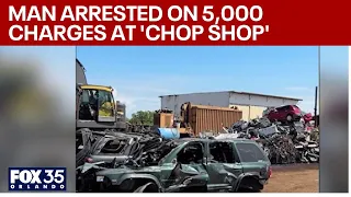 Man arrested in 5 000 charges at Rockledge chop shop