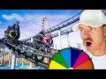 MYSTERY WHEEL Decides Which THEME PARK I Visit - Day 4