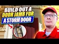 stormdoorguy Adds a Front Storm Door With Sidelight Windows
