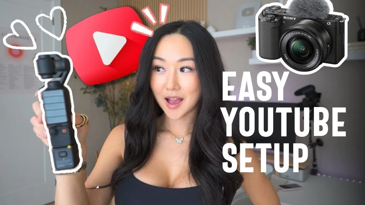 Outline Video The BEST YouTube Setup for 2024 // SIMPLE AND EASY - Camera, Audio, Lighting, and more!