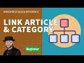How to Link an Article to a Category in WordPress