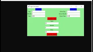 Age Calculator In Python With Source Code Source Code Projects