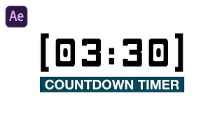 After Effects Tutorial Countdown Timer Tutorial Quick Easy Method