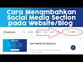 Download Lagu Cara Menambah Icon dan Link Social Media Section pada Website/Blog