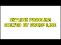 Skyline problem solved by sweep line