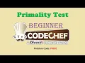 Primality Test CodeChef Beginner Level Solved Problem Prime Number Checking