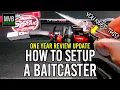 How To Spool a Baitcaster Abu Garcia Black Max Review UPDATE