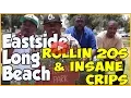 Long Beach 20s Crips with Insane Crip together at Veterans Park pt 1of2