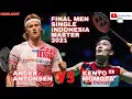 Download Lagu Final Men Single, Indonesia Master 2021, Kento Momota vs Ander Antonsen, Bali, Indonesia
