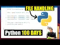 Python File Handling Open Read Write Append Operations in Python Files