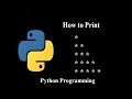 Python pattern programs - how to print stars in right angled triangle shape star pattern
