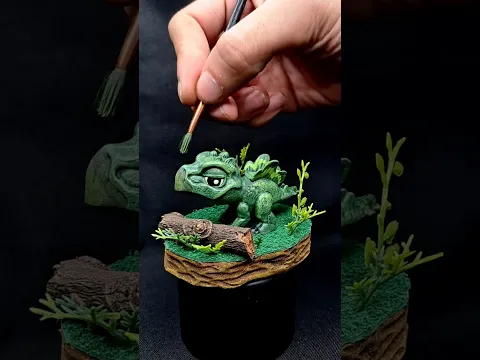 STEGOSAURUS JURASSIC PARK REPAINT #dinosaur #toys #craft #diorama #handmade #art #manualidades #diy
