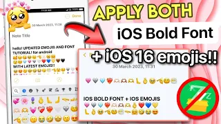 Join IOS Bold Font IOS 16 Emojis At The SAME TIME No Zfont 