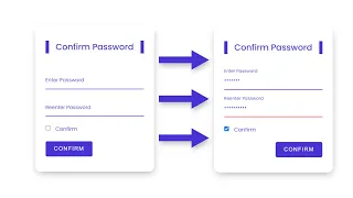 Confirm Password Validation in JavaScript Trending UI